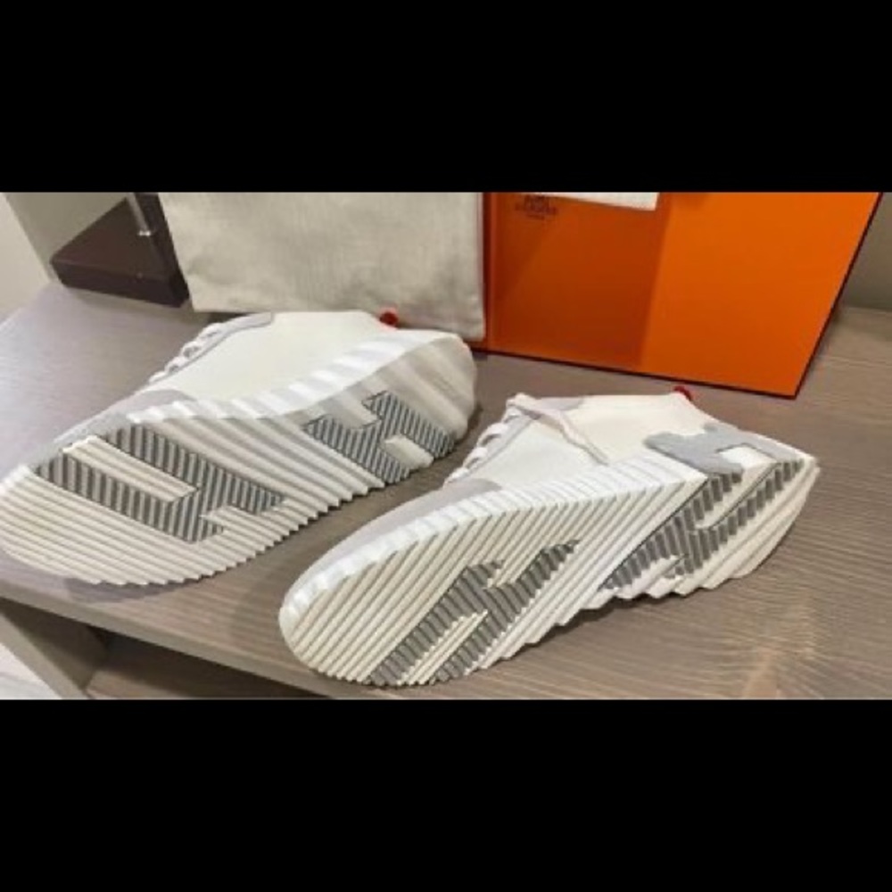 Hermes, women’s sneakers, 37 European size, 6.5 US size.
